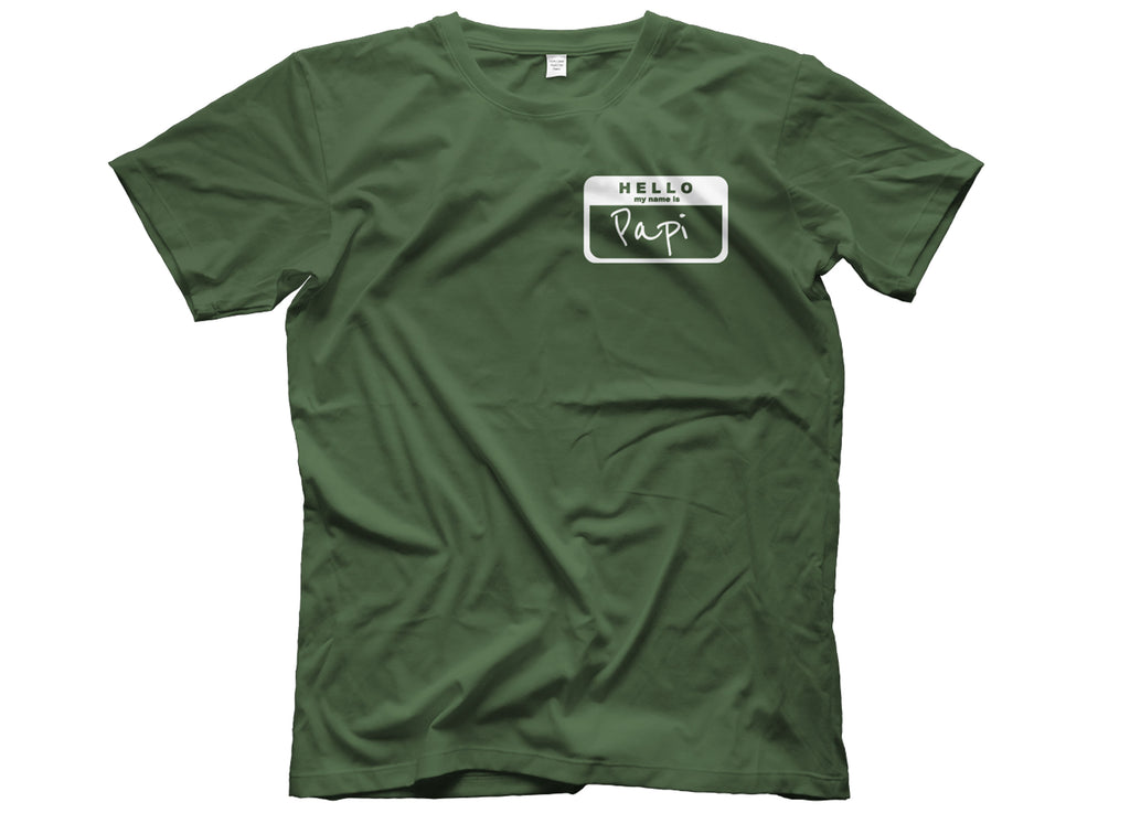 Hello My Name Is Papi T-Shirt – Head Crack NYC