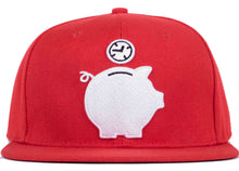 time is money snapback piggy bank hat head crack nyc 