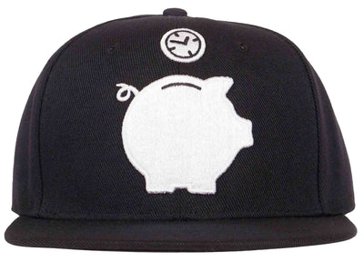 time is money snapback piggy bank hat head crack nyc 