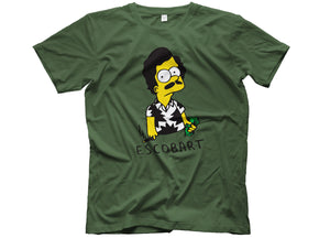 escobart t shirt simpsons t shirt pablo escobar t shirt head crack nyc