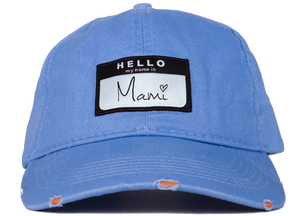 hello my name is mami hat mami dad hat head crack nyc