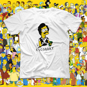 escobart t shirt simpsons t shirt pablo escobar t shirt head crack nyc