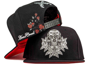 guns and roses hat skull snapback candy skull hat head crack nyc 