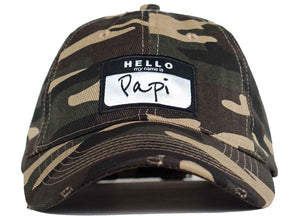 hello my name is papi hat papi dad hat head crack nyc 