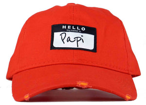 hello my name is papi hat papi dad hat head crack nyc 