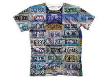 license to style shirt license plate t shirt head crack nyc 