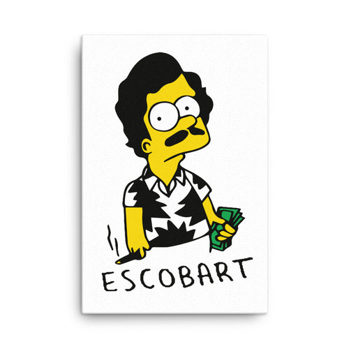 escobart canvas simpsons wall art canvas