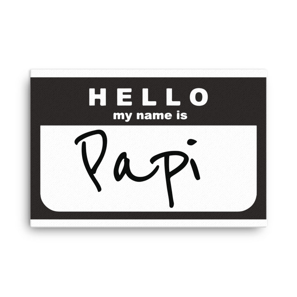 Hello My Name Is Papi Wall Art