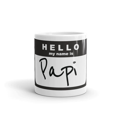 hello my name is papi coffee mug 