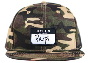 hello my name is papi snapback papi hat head crack nyc 